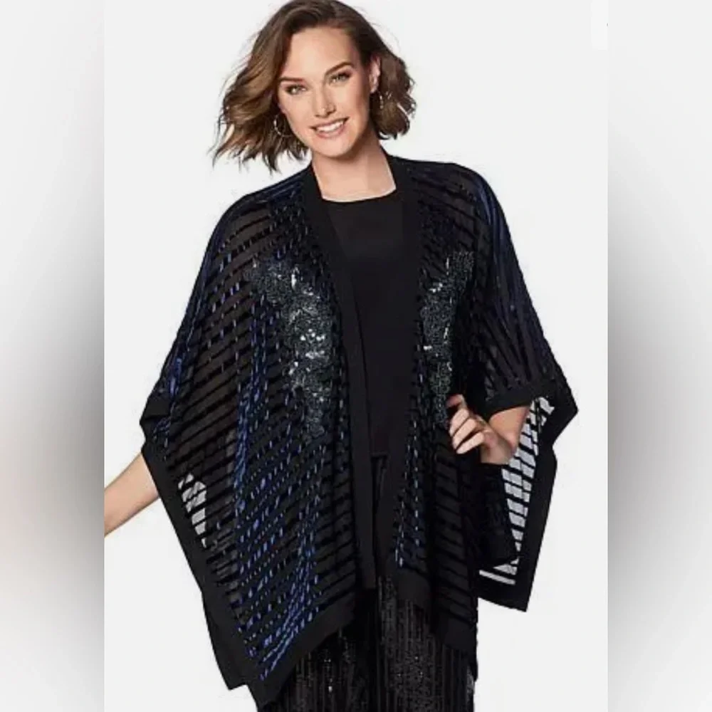 Colleen Lopez Lavish Layer Embellished Burnout Topper